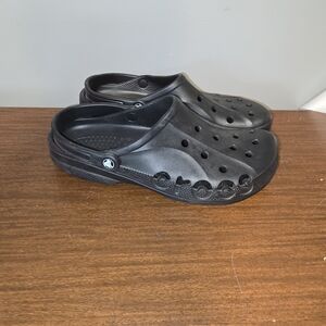 Mens Black Crocs Baya clogs